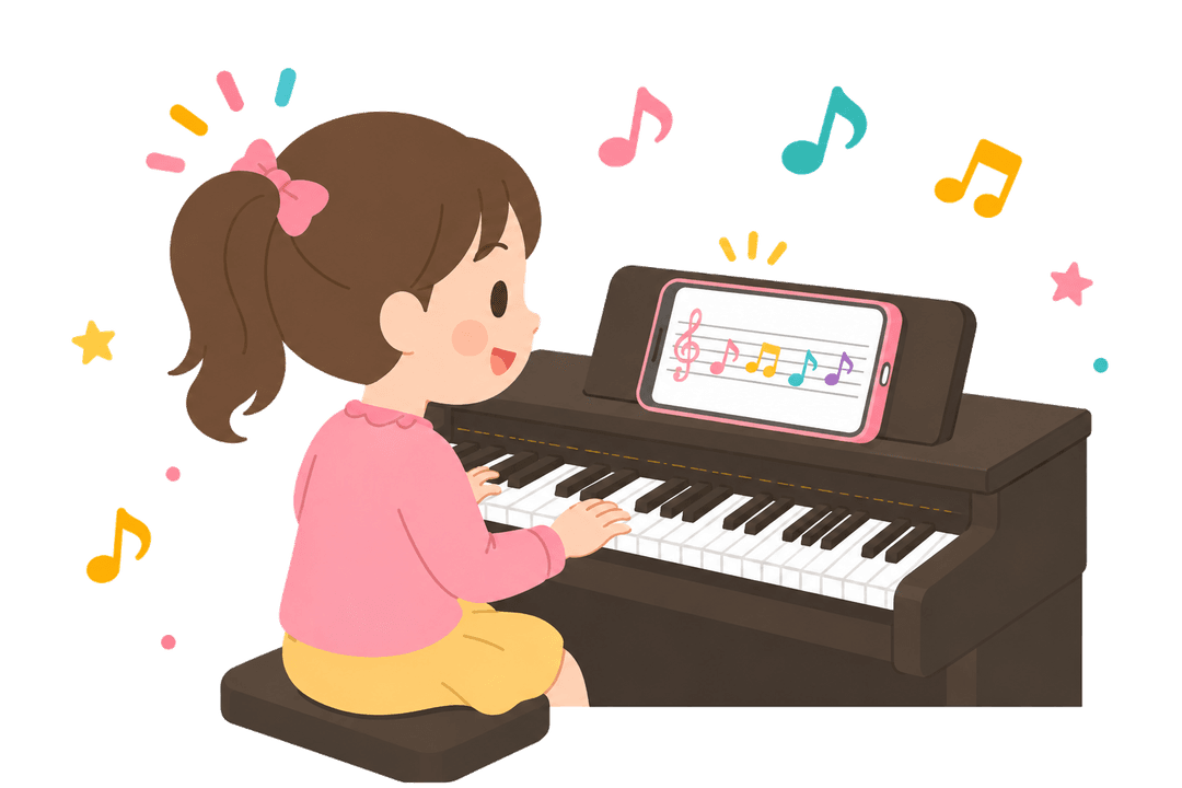 ピアノを弾く女の子